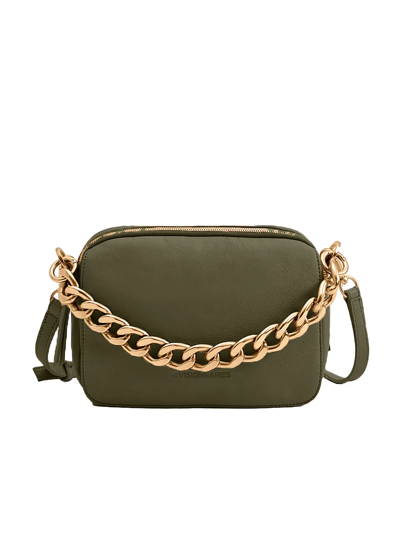 LES VISIONNAIRES | Ledertasche - Umhängetasche EMILY CHAIN | grün